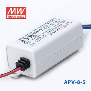 APV-8-5   7W   5V  1.4A 明纬牌恒压输出防水塑壳LED照明电源 