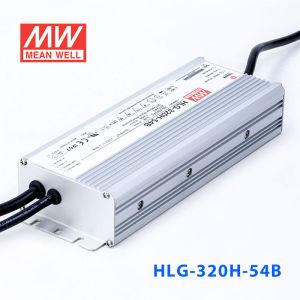 HLG-320H-54B  320W  54V 5.95A 强耐环境恒压+恒流PFC高效铝壳IP67防水LED电源(控制线三合一调光) 