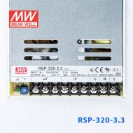 RSP-320-3.3 320W 3.3V60A 单路输出带功率因素校正超薄型明纬开关电源