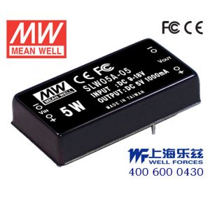 SLW05C-15  5W  36~72V  输入 15V  稳压单路输出明纬DC-DC转换模块电源