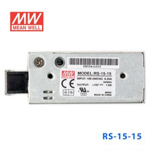 RS-15-15 15W 15V1A 单路输出明纬开关电源(G3系列-高性能内置有外壳) 