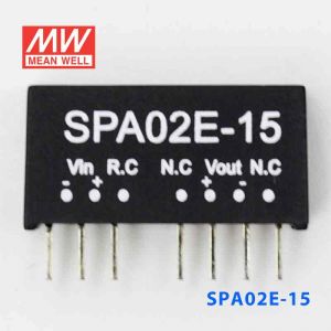 SPA02E-15  2W  4.5~9V  输入 15V  稳压单路输出明纬DC-DC转换模块电源