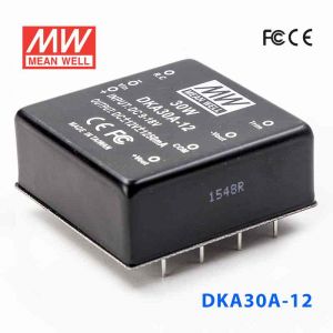 DKA30A-12  30W  9~18V  输入  ±12V  双路输出明纬DC-DC转换模块电源