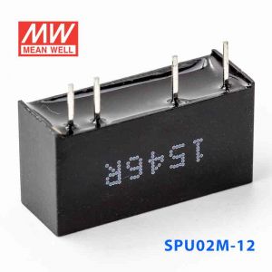 SPU02M-12  2W  12V-12V  非稳压单路输出明纬DC-DC转换模块电源