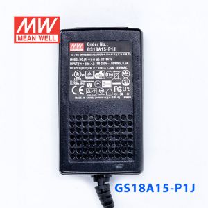 GS18A15-P1J 18W 15V1.2A 输出绿色能源明纬电源适配器(三线插口)