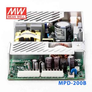 MPD-200B  200W +5V 24A +24V 4.8A  双路输出微漏电带PFC医用无外壳明纬开关电源