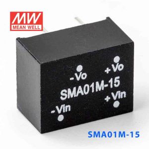 SMA01M-15  1W  12V-15V  非稳压单路输出明纬DC-DC转换模块电源