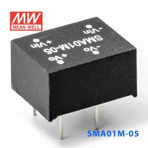 SMA01M-05  1W  12V-5V  非稳压单路输出明纬DC-DC转换模块电源