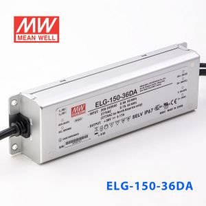 ELG-150-36DA  150W  36V 4.17A  DA型(Dali调光/铝壳IP67/100～305Vac输入)明纬PFC防水LED电源