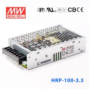 HRP-100-3.3 100W 3.3V20A 单路输出高性能内置有外壳明纬开关电源