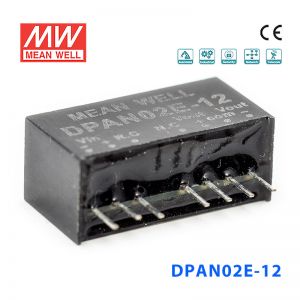 DPAN02E-12 2W 4.5~9V 转±12V 83mA非稳压双路输出DC-DC模块电源