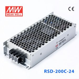 RSD-200C-24  200W  28.8~67.2V  输入 24V 8.4A  输出铁道专用明纬DC-DC转换电源 