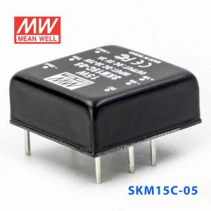 SKM15C-05  15W  36~75V  输入 5V 3A 单路稳压输出明纬DC-DC转换模块电源