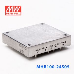 MHB100-24S05 100W 18~36V 输入 5V20A稳压单路输出明纬DC-DC转换电源  