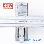 WDR-120-24 120W 24V5A 输出PFC高效率高输入电压DIN导轨电源