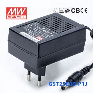 GST25E09-P1J 23W 9V2.55A高效能低空载损耗绿色节能欧规适配器