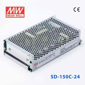 SD-150C-24  150W  36~72V  输入 24V 6.3A  输出有外壳明纬DC-DC转换电源