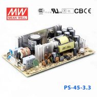 PS-45-3.3  45W  3.3V 8A  单路输出无外壳PCB板明纬开关电源