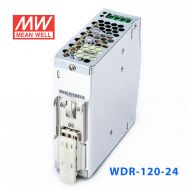 WDR-120-24 120W 24V5A 输出PFC高效率高输入电压DIN导轨电源