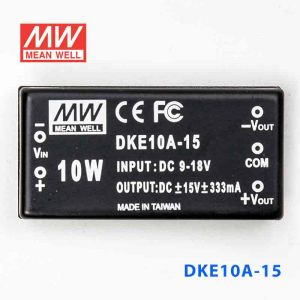 DKE10A-15  10W  9~18V  输入  ±15V  双路输出明纬DC-DC转换模块电源