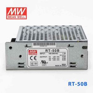 RT-50B台湾明纬5V正负12V三路开关电源50W 5V4A+12V2A-12V0.5A