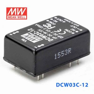 DCW03C-12  3W  36~72V 输入 ±12V  稳压双路输出明纬DC-DC转换模块电源