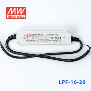 LPF-16-20  16W  20V 0.8A  恒压+恒流有PFC高效率塑壳IP30防水LED电源