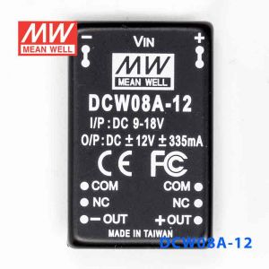 DCW08A-12  8W  9~18V  输入 ±12V  稳压双路输出明纬DC-DC转换模块电源