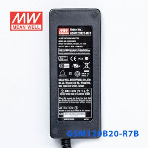 GSM120B20-R7B 120W 20V6A输出明纬高能效医疗型外置桌面型电源适配器