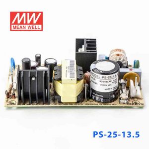 PS-25-13.5  25W  13.5V 1.9A  单路输出无外壳PCB板明纬开关电源