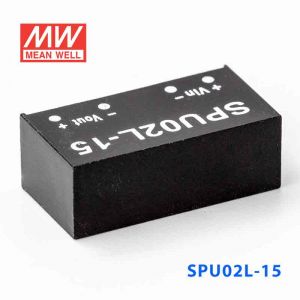 SPU02L-15  2W  5V-15V  非稳压单路输出明纬DC-DC转换模块电源