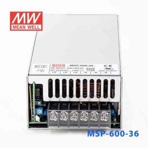 MSP-600-36  600W  36V 17.5A  单路输出带功率因素校正高可靠医疗型明纬开关电源