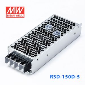 RSD-150D-5  150W  57.6~154V 输入  5V 30A  输出铁道专用明纬DC-DC转换电源 