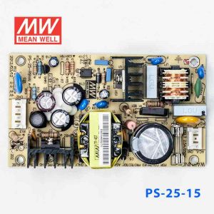 PS-25-15  25W  15V 1.7A  单路输出无外壳PCB板明纬开关电源