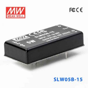 SLW05B-15  5W  18~36V  输入  15V  稳压单路输出明纬DC-DC转换模块电源