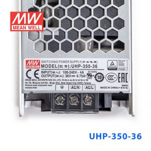 UHP-350-36 350W 36V 9.75A 明纬PFC高性能超薄电源