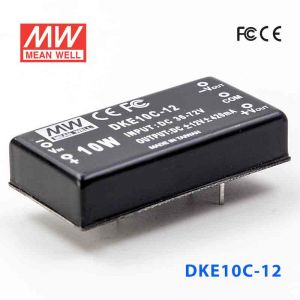 DKE10C-12  10W  36~72V  输入  ±12V  双路输出明纬DC-DC转换模块电源