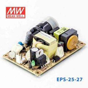 EPS-25-27 25W 27V0.95A 单路输出裸板高效低空载损耗明纬开关电源