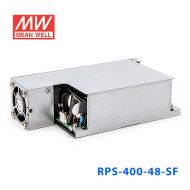 RPS-400-48-SF 400W 48V 8.4A 单路输出PFC微漏电流低空载损耗侧置风扇机壳型医用明纬开关电源
