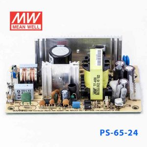 PS-65-24  65W  24V 2.7A  单路输出无外壳PCB板明纬开关电源