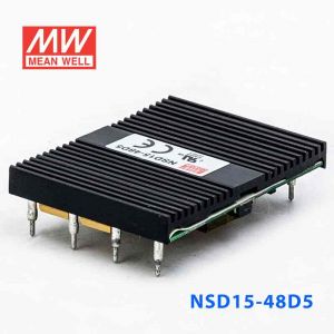 NSD15-48D5  15W  18~72V  输入 ±5V  稳压双路输出板上型明纬DC-DC变换电源