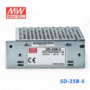 SD-25B-5  25W  19~36V  输入 5V 5A  输出有外壳明纬DC-DC转换电源