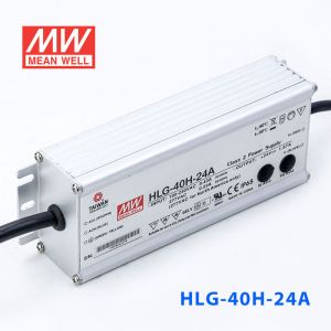 HLG-40H-24A  40W  24V 1.67A  强耐环境恒压+恒流PFC高效铝壳IP65防水LED电源(恒压恒流值可面板设定) 