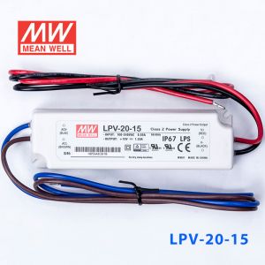 LPV-20-15    20W    15V   1.33A 明纬牌恒压输出IP67防水塑壳LED照明电源