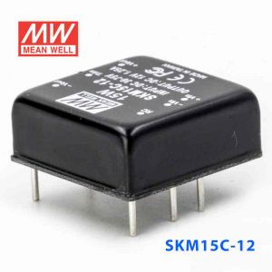 SKM15C-12  15W  36~75V  输入 12V 1.25A 单路稳压输出明纬DC-DC转换模块电源