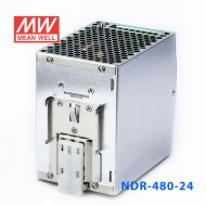 NDR-480-24 480W 24V20A单路输出明纬超薄型PFC导轨安装电源