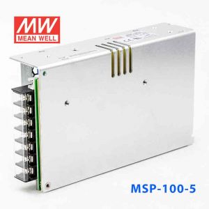 MSP-100-5  100W  5V 17A  单路输出带功率因素校正高可靠医疗型明纬开关电源