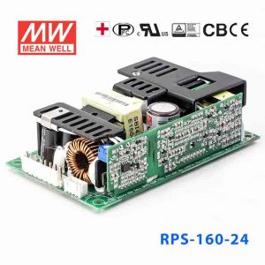 RPS-160-24  160W  24V 6.5A  单路输出微漏电PFC医用无外壳明纬开关电源