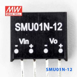 SMU01N-12  1W  24V-12V  非稳压单路输出明纬DC-DC转换模块电源