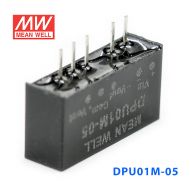DPU01M-05 1W 12V 转 ±5V 非稳压双路输出明纬DC-DC转换模块电源